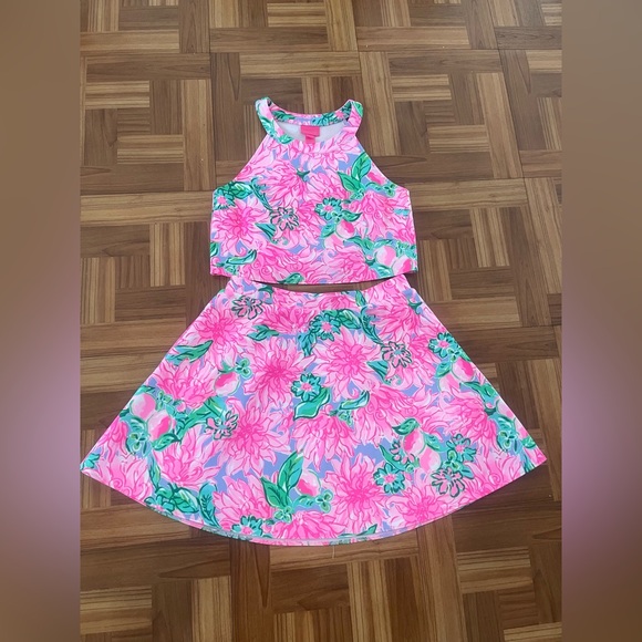 Lilly Pulitzer girls size 14 shirt set - Picture 3 of 3